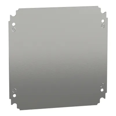 Schneider Electric NSYMM33 – Plain mounting plate H300xW300mm made of galvanised sheet steel