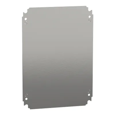 Schneider Electric NSYMM43 – Plain mounting plate H400xW300mm made of galvanised sheet steel