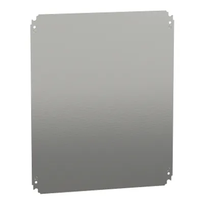 Schneider Electric NSYMM65 – Plain mounting plate H500xW600mm made of galvanised sheet steel