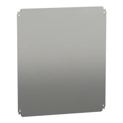 Schneider Electric NSYMM76 – Plain mounting plate H700xW600mm made of galvanised sheet steel
