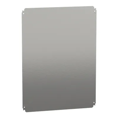 Schneider Electric NSYMM86 – Plain mounting plate H800xW600mm made of galvanised sheet steel