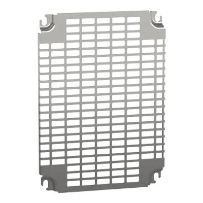 Schneider Electric NSYMR43 – Monobloc perforated plates , H400xW300mm with universal perforations 11x26mm