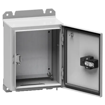 Schneider Electric NSYS3D6G4320P – PanelSeT S3D seismic plain door with mount.plate - H400xW300xD200 - IP65 - IK10