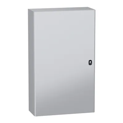Schneider Electric NSYS3DC10625 – Wall mounted steel enclosure, PanelSeT S3DC, plain door, without plain chasis, 1000x600x250mm, IP66, IK10