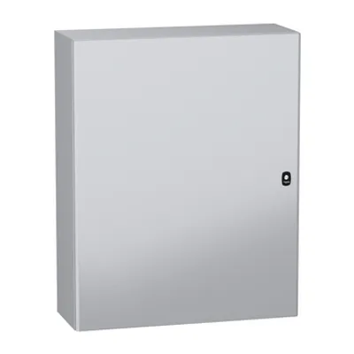 Schneider Electric NSYS3DC10830 – Wall mounted steel enclosure, PanelSeT S3DC, plain door, without plain chasis, 1000x800x300mm, IP66, IK10