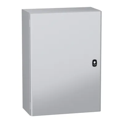 Schneider Electric NSYS3DC7525 – Wall mounted steel enclosure, PanelSeT S3DC, plain door, without plain chasis, 700x500x250mm, IP66, IK10