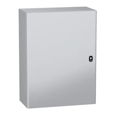 Schneider Electric NSYS3DC8630 – Wall mounted steel enclosure, PanelSeT S3DC, plain door, without plain chasis, 800x600x300mm, IP66, IK10