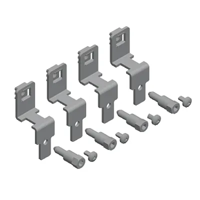 Schneider Electric NSYSMPSB – Orthogonal brackets to install the mounting plate on the sides of the enclosure, PanelSeT SFN, PanelSeT SF, set of 4