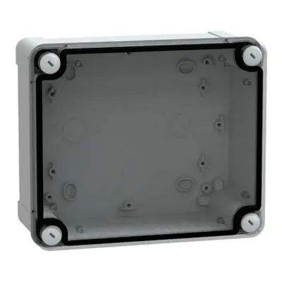 Schneider Electric NSYTBP19168T – PC box IP66 IK08 RAL7035 Int.H175W150D80 Ext.H193W164D87 Transp.cover H20