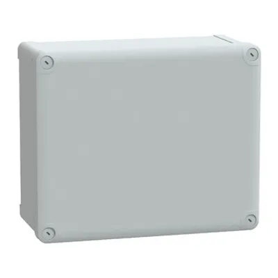 Schneider Electric NSYTBP292412 – PC box IP66 IK08 RAL7035 Int.H275W225D120 Ext.H291W241D128 opaque PC cover H20