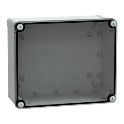 Schneider Electric NSYTBP292412T – PC box IP66 IK08 RAL7035 Int.H275W225D120 Ext.H291W241D128 Transp.cover H20