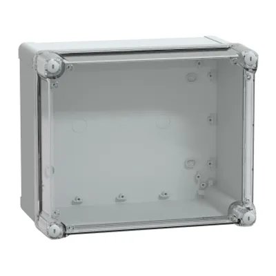 Schneider Electric NSYTBP292416HT – PC box IP66 IK08 RAL7035 Int.H275W225D160 Ext.H291W241D168 Transp.cover H60