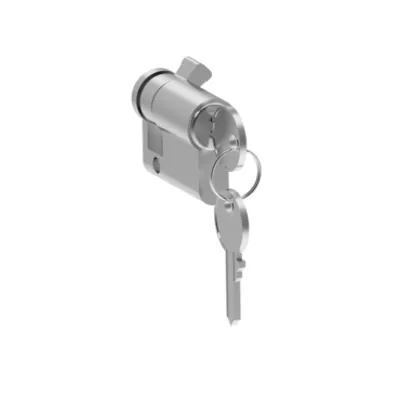 Schneider Electric NSYTL1242EME – Barrel and key 1242E for retractable handle of 3 point lock PLM or PLD