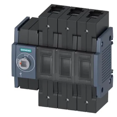 Siemens 3KD2830-2NE10-0 – Switch disconnector 80 A, Size 2, 3-pole Front operating mechanism left Basic unit without handle Box terminal Siemens 3KD2830-2NE10-0 – Switch disconnector 80 A, Size 2, 3-pole Front operating mechanism left Basic unit without handle Box terminal