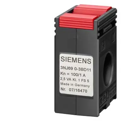 Siemens 3NJ6920-3BB11 – Accessory for Switch disconnector with fuses In-line design, pluggable current transformer 50/1 A, Cl. 1, 1 VA