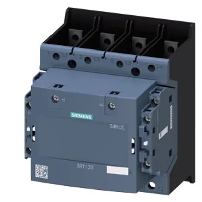 Siemens 3RT1355-6AR36 – Contactor, AC-1, 200 A/400 V/40 °C, S6, 4-pole, 250-500 V AC/DC, 2 NO+2 NC, Connection rail/ screw terminal Siemens 3RT1355-6AR36 – Contactor, AC-1, 200 A/400 V/40 °C, S6, 4-pole, 250-500 V AC/DC, 2 NO+2 NC, Connection rail/ screw terminal