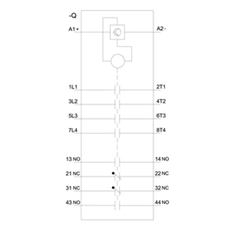 Siemens 3RT1373-6AF36 – Contactor, AC-1, 400 A/400 V/40 °C, S12, 4-pole, 48-130 V AC/DC, 2 NO+2 NC, Connection rail/ screw terminal — photo 5 of 6