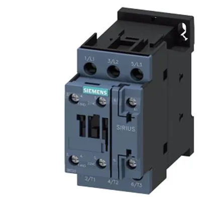 Siemens 3RT2027-1AG20 – Power contactor, AC-3e/AC-3, 32 A, 15 kW / 400 V, 3-pole, 110 V AC, 50/60 Hz, auxiliary contacts: 1 NO + 1 NC Siemens 3RT2027-1AG20 – Power contactor, AC-3e/AC-3, 32 A, 15 kW / 400 V, 3-pole, 110 V AC, 50/60 Hz, auxiliary contacts: 1 NO + 1 NC