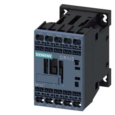 Siemens 3RT2316-2BB40 – Contactor AC-1, 18 A, 400 V / 40 °C, 4-pole, 24 V DC, spring-loaded terminal, size: S00 Siemens 3RT2316-2BB40 – Contactor AC-1, 18 A, 400 V / 40 °C, 4-pole, 24 V DC, spring-loaded terminal, size: S00