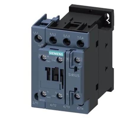 Siemens 3RT2325-1AC20 – Contactor AC-1, 35 A, 400 V / 40 °C, 4-pole, 24 V AC, 50/60 Hz, auxiliary contacts: 1 NO + 1 NC Siemens 3RT2325-1AC20 – Contactor AC-1, 35 A, 400 V / 40 °C, 4-pole, 24 V AC, 50/60 Hz, auxiliary contacts: 1 NO + 1 NC