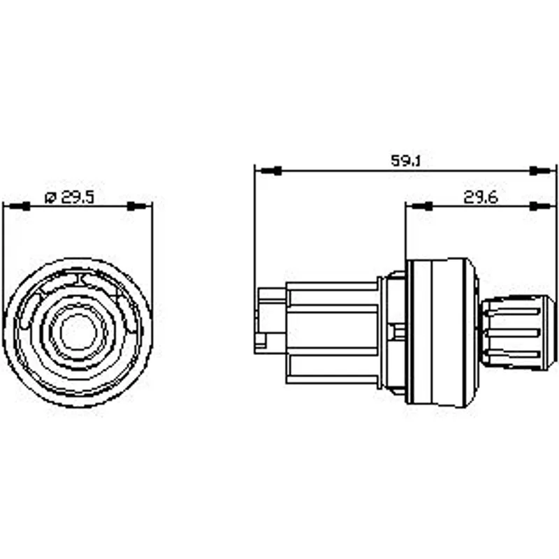 Siemens 3SU1000-4WS10-0AA0-Z X90 – ID key-operated switch, 22 mm, round, plastic, black, RFID — photo 2 of 3