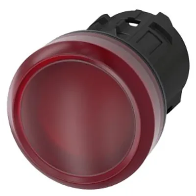 Siemens 3SU1001-6AA20-0AA0-Z Y12 – Indicator light, 22 mm, round, plastic, red, lens, smooth
