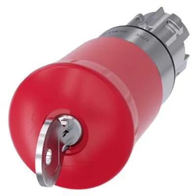 Siemens 3SU1050-1HK20-0AA0-Z X90 – EMERGENCY-STOP mushroom pushbutton, 22 mm, round, metal