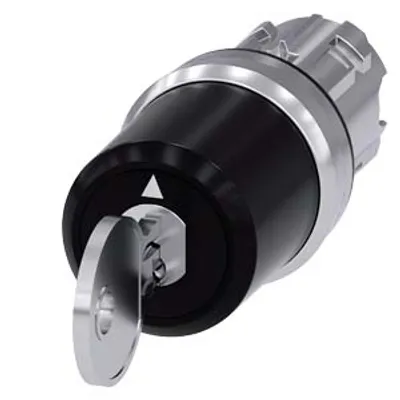 Siemens 3SU1050-5BL21-0AA0-Z Y11 – Siemens keyswitch, C, 22 mm, round, metal, shiny