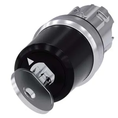 Siemens 3SU1050-5HF11-0AA0 – Siemens keyswitch, C, 22 mm, round, metal, shiny