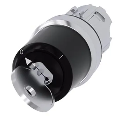 Siemens 3SU1050-5RF01-0AA0-Z Y11 – Siemens keyswitch, B, 22 mm, round, metal, shiny