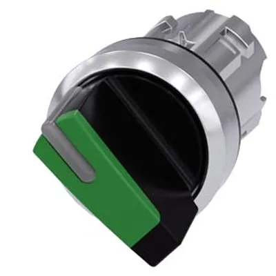 Siemens 3SU1052-2BC40-0AA0 – Selector switch, illuminable, 22 mm, round, metal, shiny