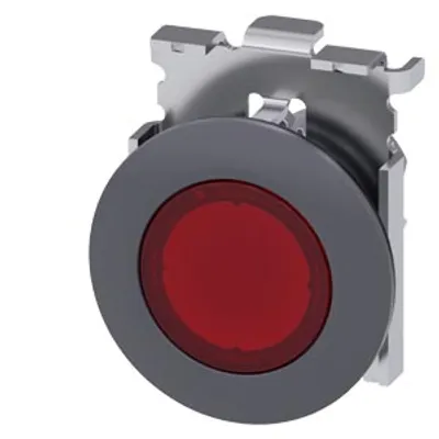 Siemens 3SU1061-0JD20-0AA0-Z X90 – Indicator lights, 30 mm, round, Metal, matte, red, front ring for flush installation, Z=100-unit packaging Siemens 3SU1061-0JD20-0AA0-Z X90 – Indicator lights, 30 mm, round, Metal, matte, red, front ring for flush installation, Z=100-unit packaging