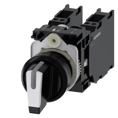 Siemens 3SU1100-2BM60-3LA0-Z Y19 – Selector switch, illuminable, 22 mm, round, plastic, white