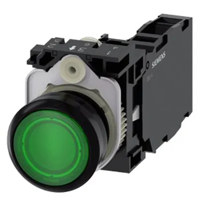 Siemens 3SU1106-0AB40-1FA0-Z Y19 – Illuminated pushbutton, 22 mm, round, plastic, green