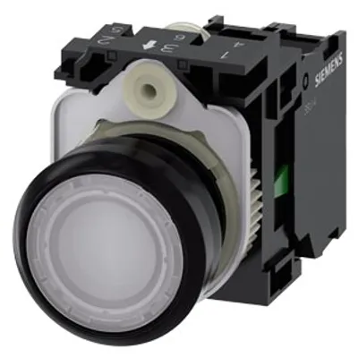 Siemens 3SU1106-0AB60-1BA0-Z Y11 – Illuminated pushbutton, 22 mm, round, plastic, white