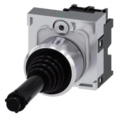 Siemens 3SU1150-7BB88-1NA0-Z Y19 – Coordinate switch, 22 mm, round, metal shiny, black