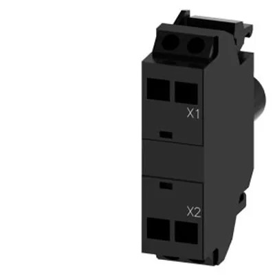 Siemens 3SU1401-1BH00-3AA0 – LED module with integrated LED, 24-240 V AC/DC, amber, spring-type terminal, for front plate mounting Siemens 3SU1401-1BH00-3AA0 – LED module with integrated LED, 24-240 V AC/DC, amber, spring-type terminal, for front plate mounting