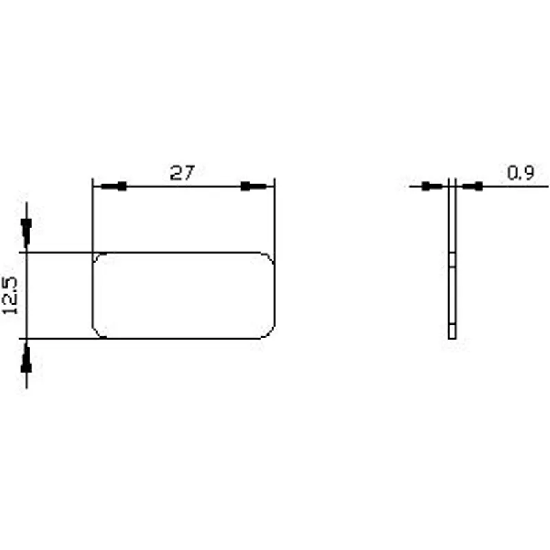 Siemens 3SU1900-0AC16-0DE0 – Labeling plate for snapping on or gluing to label holder, label size 12.5x27mm, black label, white font — photo 2 of 3