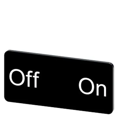 Siemens 3SU1900-0AC16-0DH0 – Labeling plate for snapping on or gluing to label holder, label size 12.5x27mm, black label, white font Siemens 3SU1900-0AC16-0DH0 – Labeling plate for snapping on or gluing to label holder, label size 12.5x27mm, black label, white font