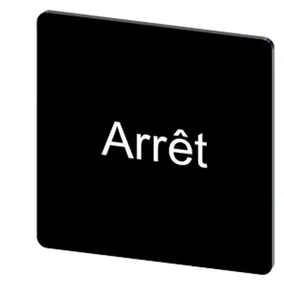 Siemens 3SU1900-0AE16-0GB0 – Labeling plate for snapping on or gluing on label holder, label size 27 x 27 mm, black label, white font Siemens 3SU1900-0AE16-0GB0 – Labeling plate for snapping on or gluing on label holder, label size 27 x 27 mm, black label, white font