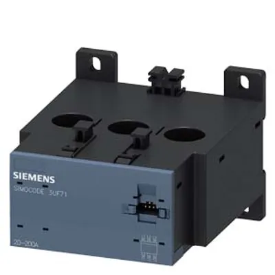 Siemens 3UF7103-1AA00-0 – Current measuring module, Set current 20...200 A overall width 120 mm, straight-through transformer