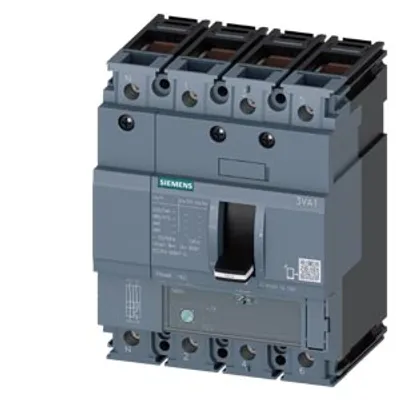 Siemens 3VA1196-6EE46-0AA0 – Circuit breaker 3VA1 IEC Frame 160 breaking capacity class H Icu=70 kA @ 415 V 4-pole, line protection TM220 Siemens 3VA1196-6EE46-0AA0 – Circuit breaker 3VA1 IEC Frame 160 breaking capacity class H Icu=70 kA @ 415 V 4-pole, line protection TM220