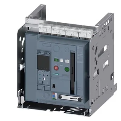 Siemens 3WA1106-2.F44-.... – Withdrawable circuit breaker with guide frame, IEC 60947-2, frame size 1, 4-poles, N-pole left Siemens 3WA1106-2.F44-.... – Withdrawable circuit breaker with guide frame, IEC 60947-2, frame size 1, 4-poles, N-pole left