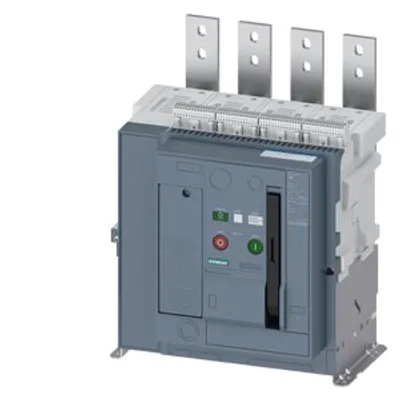 Siemens 3WA1106-3.A23-.... – AC non-automatic air circuit breaker 3WA, fixed-mounted version, IEC 60947-2, size 1, 4-pole, N pole on right Siemens 3WA1106-3.A23-.... – AC non-automatic air circuit breaker 3WA, fixed-mounted version, IEC 60947-2, size 1, 4-pole, N pole on right