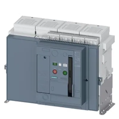 Siemens 3WA1210-8.U15-.... – DC non-automatic ACB Fixed-mounted version, IEC 60947-2, frame size 2, 4-poles, In=1000A to 1500V DC Siemens 3WA1210-8.U15-.... – DC non-automatic ACB Fixed-mounted version, IEC 60947-2, frame size 2, 4-poles, In=1000A to 1500V DC