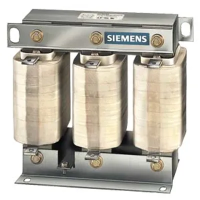 Siemens 4EP4002-7DS00 – Line commutating reactor for rectifier; phases: 3; Un1(V): 400; Ithmax 1(A) / F1(Hz): 71 /50; I LN (A): 63.9 Siemens 4EP4002-7DS00 – Line commutating reactor for rectifier; phases: 3; Un1(V): 400; Ithmax 1(A) / F1(Hz): 71 /50; I LN (A): 63.9