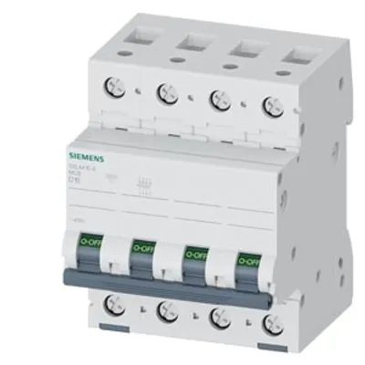Siemens 5SL4410-8 – Miniature circuit breaker 400 V 10kA, 4-pole, D, 10 A Siemens 5SL4410-8 – Miniature circuit breaker 400 V 10kA, 4-pole, D, 10 A