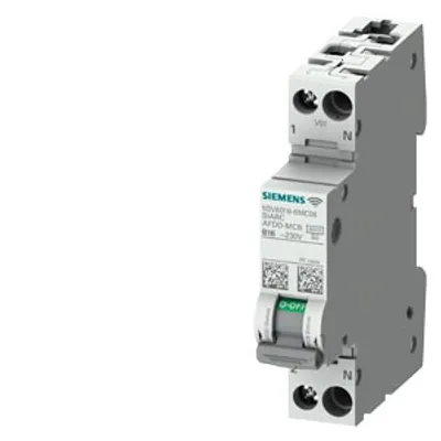 Siemens 5SV6016-6MC06 – AFDD-MCB-Combination Measuring, Communication AC 230V 6kA, 1+N pole, B Siemens 5SV6016-6MC06 – AFDD-MCB-Combination Measuring, Communication AC 230V 6kA, 1+N pole, B