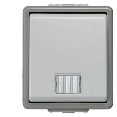 Siemens 5TA4700 – DELTA fläche IP44, AP Dark gray/light gray Monitoring switch OFF, 10A 250V with window, pilot lamp 66x 75 mm Siemens 5TA4700 – DELTA fläche IP44, AP Dark gray/light gray Monitoring switch OFF, 10A 250V with window, pilot lamp 66x 75 mm