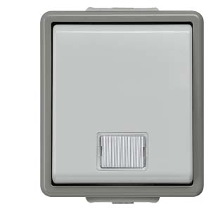 Siemens 5TA4710 – DELTA fläche IP44, AP Dark gray/light gray Control switch switchover 10A 250V, 66x 75 mm Siemens 5TA4710 – DELTA fläche IP44, AP Dark gray/light gray Control switch switchover 10A 250V, 66x 75 mm